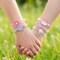 Wrapables Girls Princess Dress-Up Beaded Bracelet Jewelry for Party Favors, Goodie Bags, Birthday Parties (Set of 5), Best Buddies